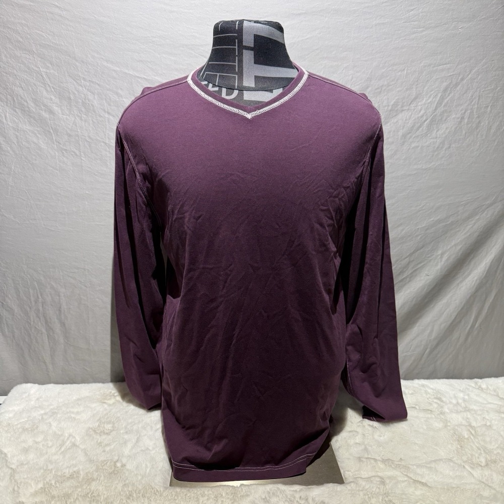 Tommy Bahama Plum  Mens L‎ Pullover V-Neck -
